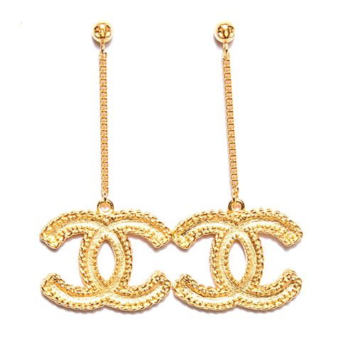 chanel earrings long